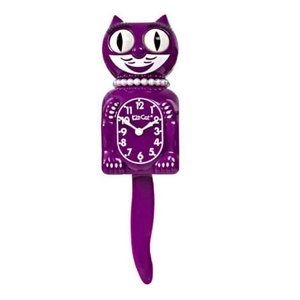 Boysenberry LADY KIT-CAT CLOCK KAT KLOCK
